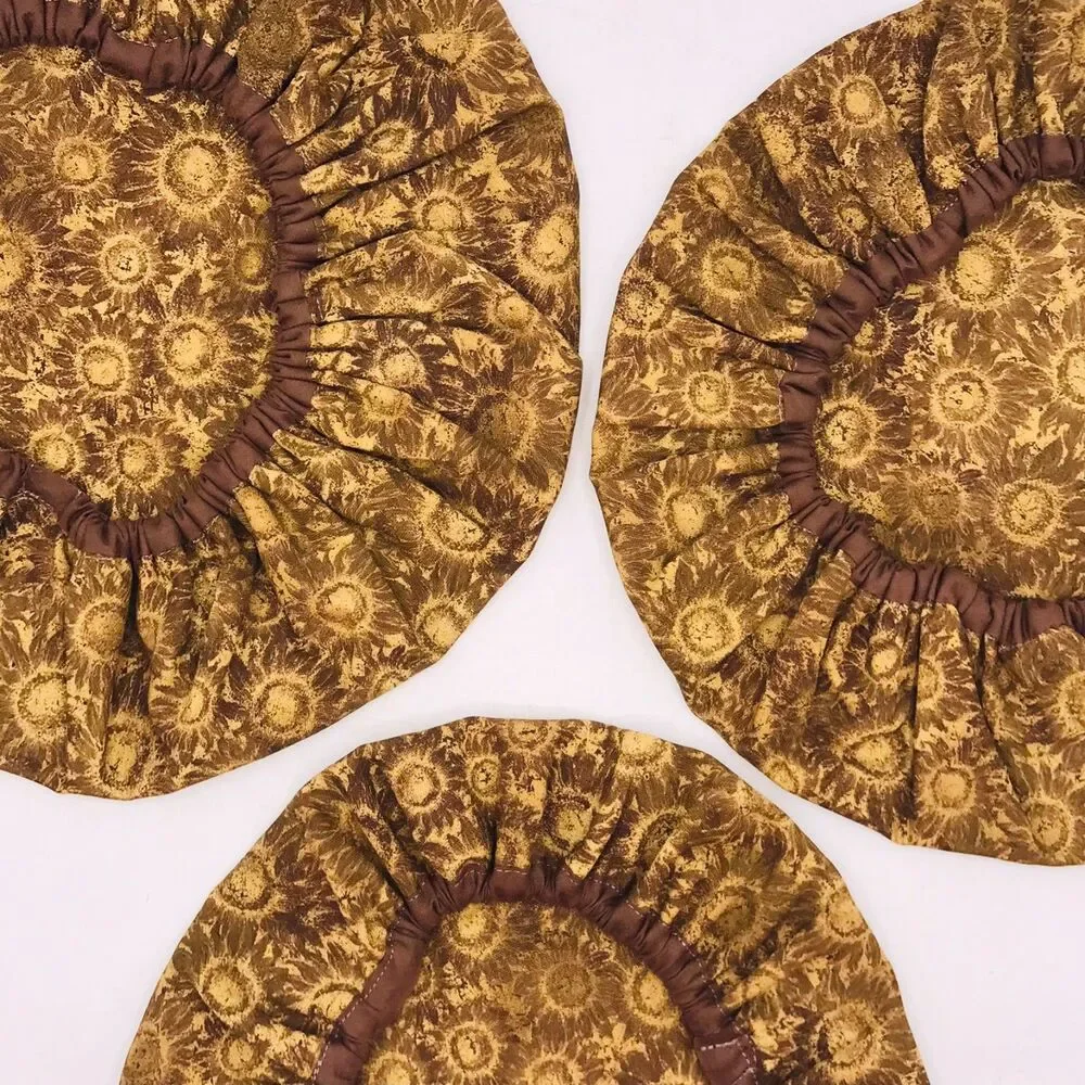 Cotton Bowl Cover For Sourdough, 3 Size Set, Reusable Washable Neutral Brown